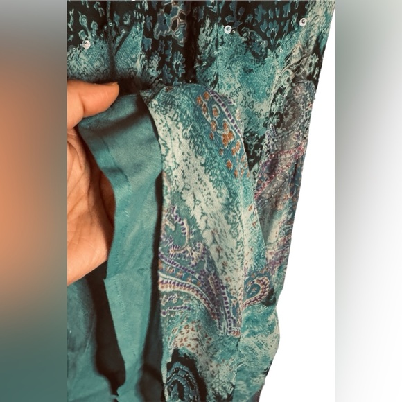 💎 NWT! Chaudry Sequin Split Sleeve Maxi Boho Dress - Picture 11 of 12